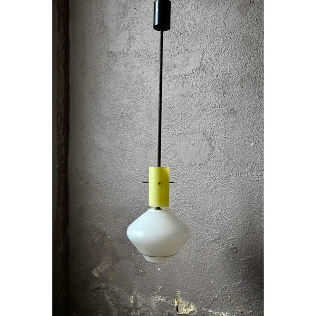 Mid-Century Italian Glass Pendant Light, 1950s For Sale - Image 4 of 13
