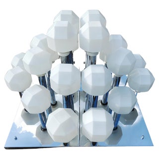 Large Space Age Flush Mount attributed to Motoko Ishii for Staff, Germany, 1970s For Sale