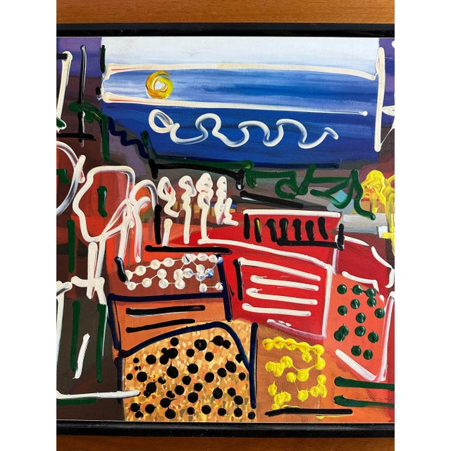 Late 20th Century “Paris Nights” Painting by Artist Peter Keil For Sale - Image 5 of 7