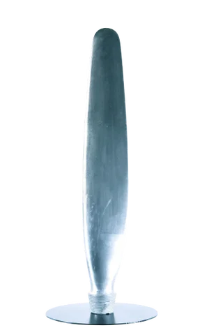Polished Vintage Airplane Propeller on Custom Base - Art, Sculpture