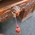 Antique Circa 1880 French Renaissance Revival Partner's Desk, Fully Carved on All Sides With Parquetry Top For Sale - Image 9 of 18