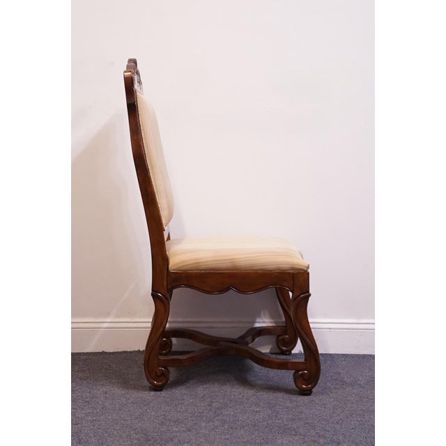 Late 20th Century Hekman Furniture Cherry Louis XV French Provincial Contemporary Style Dining Side Chair 7-2224 For Sale - Image 5 of 10