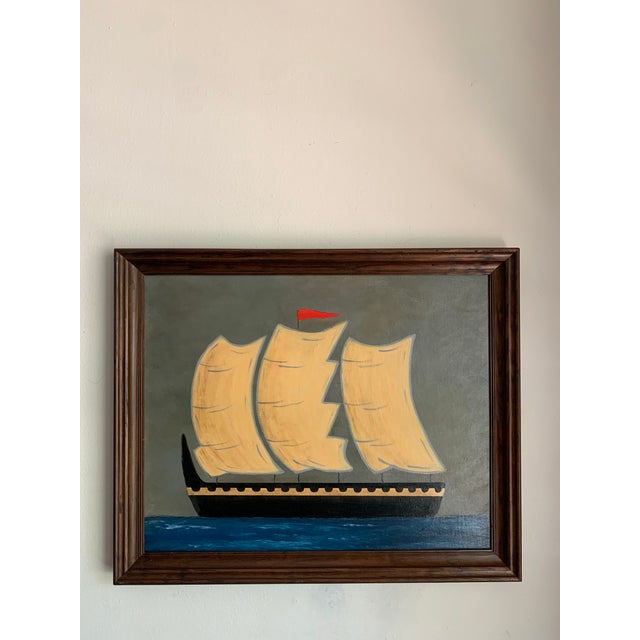 2020s Contemporary Impressionist Style Seascape Painting on Canvas, Framed For Sale - Image 5 of 5