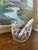 Gold Vintage Mid-Century Modern Ice Bucket With Ducks in Flight and Oak Leaf Motif, Gold Rim, and Stainless Steel Tongs - 2 pcs For Sale - Image 8 of 9