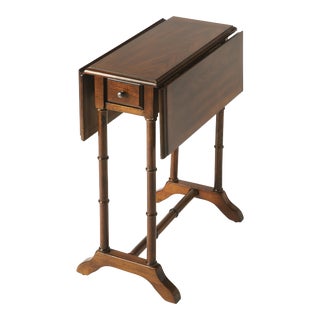 Darrow Drop-Leaf Side Table, Medium Brown For Sale