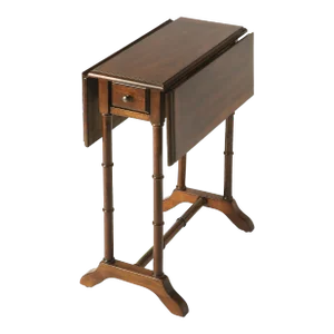 Darrow Drop-Leaf Side Table, Medium Brown