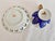 Traditional Vintage Ucagco Ceramics Japan Porcelain Teacup and Saucer Set Cobalt Blue Pink Rose Lusterware Pierced Scalloped Rim Mid-Century Excellent Condition For Sale - Image 3 of 13