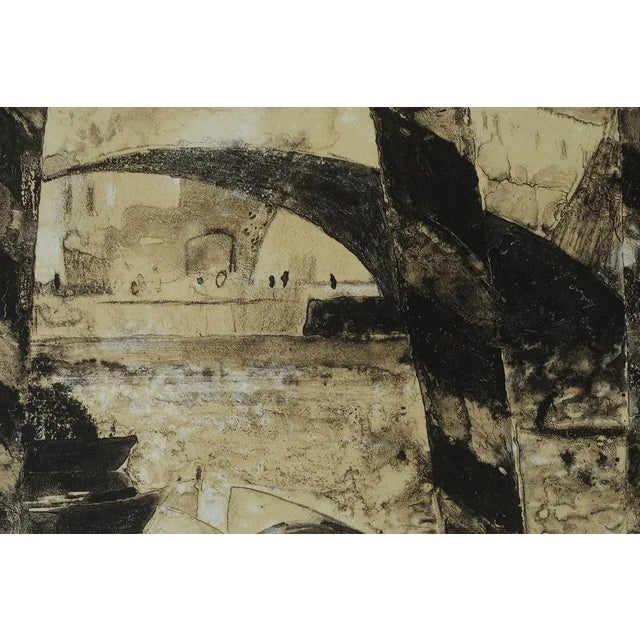 Rene genis lithograph on bfk rives paper number 54/60 work with signature and individual number work dimensions 51/65...