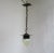 Small Antique Art Nouveau Wrought Iron and Glass Ceiling Lamp For Sale - Image 18 of 18