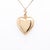 Gold Mid-Century 14k Gold Brite-Cut Figural Heart Locket Pendant For Sale - Image 8 of 14