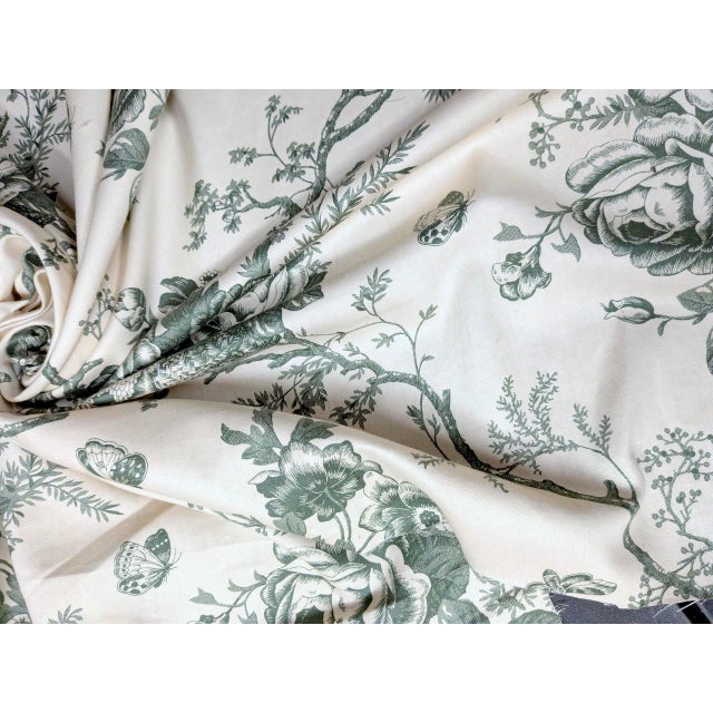 Vintage Kingsway "Hamilton" Floral Cotton After Ralph Lauren's Ashfield Fabric- 5 Yards For Sale In Los Angeles - Image 6 of 10