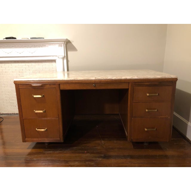 Leopold MidCentury Executive Desk Chairish