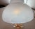 Vintage Hand Blown Italian Venetian Opal Glass Chandelier Ceiling Fixture Shade For Sale - Image 4 of 13