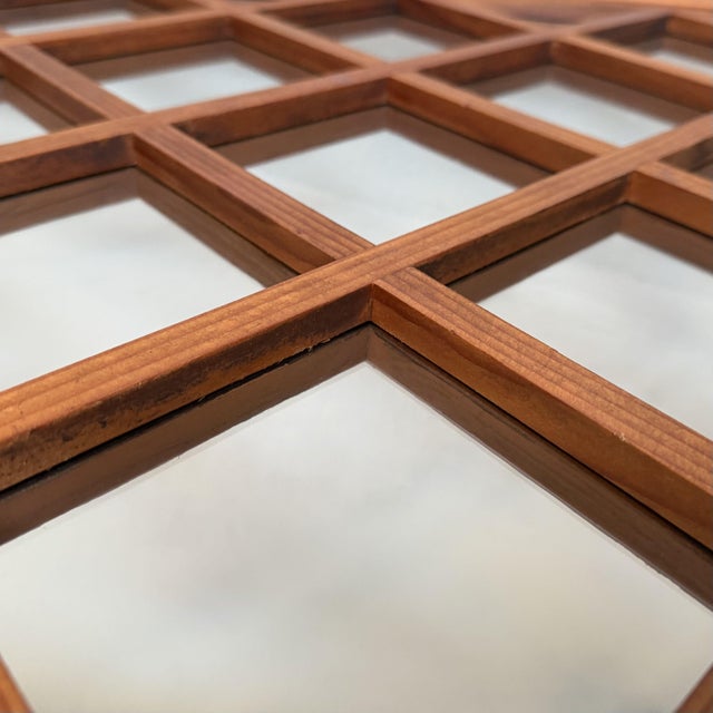 Vintage Japanese Kōshi Panel with Glass, 1950s For Sale - Image 9 of 18