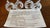 Vintage Byrdes crystal napkin rings from the 1980s collection by Hofbauer. Crafted in West Germany from 24% lead crystal,...