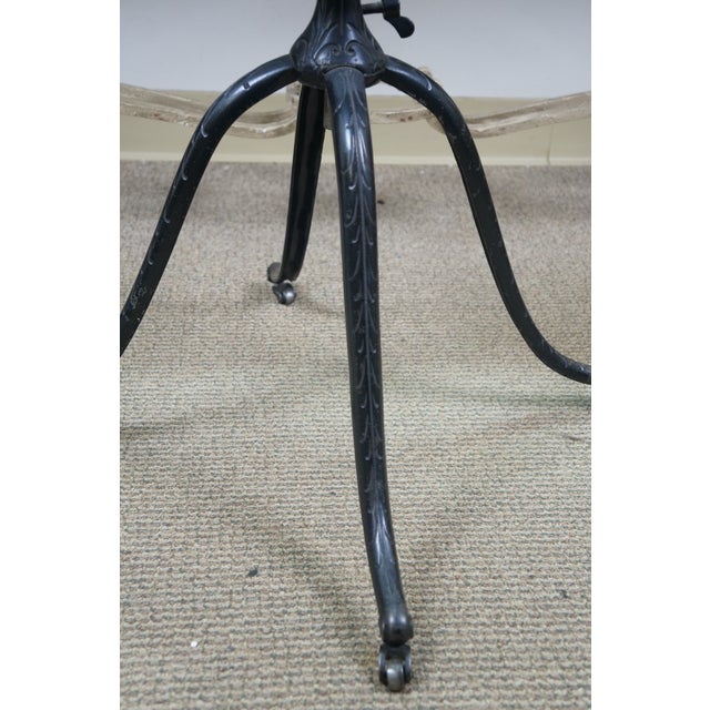 Antique Victorian Cast Iron Oak Dictionary Bible Library Book Display Stand For Sale - Image 11 of 16