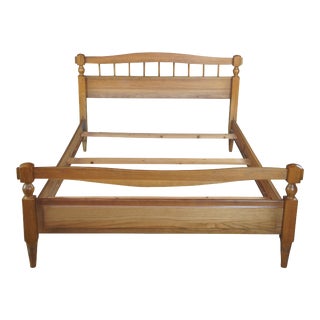 Vintage 1970s A. Brandt Oak Full Size Bedframe For Sale