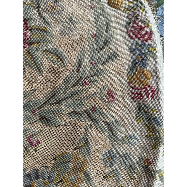French Needlepoint Chair Cover Tapestry from Bobyrug, 1890s For Sale - Image 10 of 18