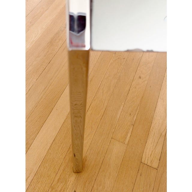 1980s Beautiful Postmodern Chrome and Smoke Mirror Console in Style of Leon Rosen for Pace For Sale - Image 5 of 5