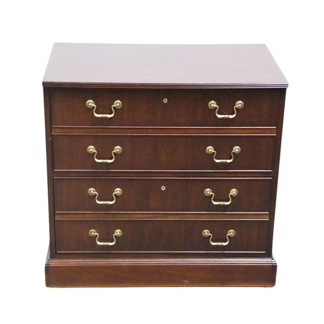 Mount Airy Sold Mahogany Traditional Style 31" File Cabinet For Sale - Image 14 of 14