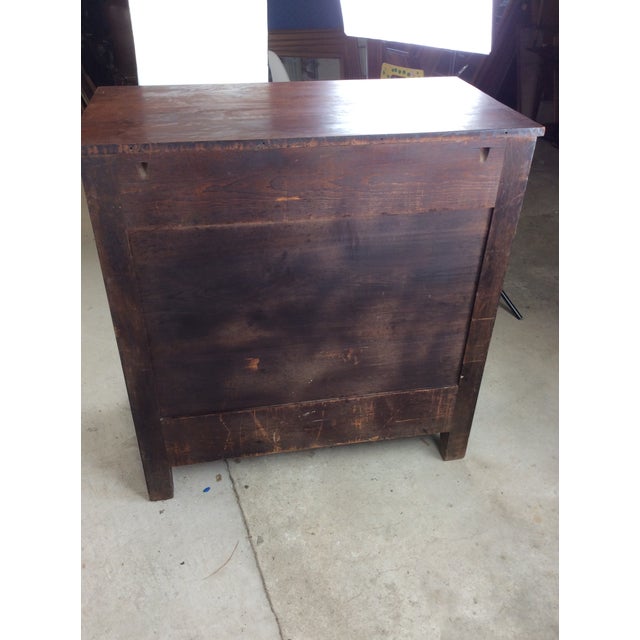 Antique Empire Mahogany Chest of Drawers With Glass Hardware For Sale - Image 17 of 18