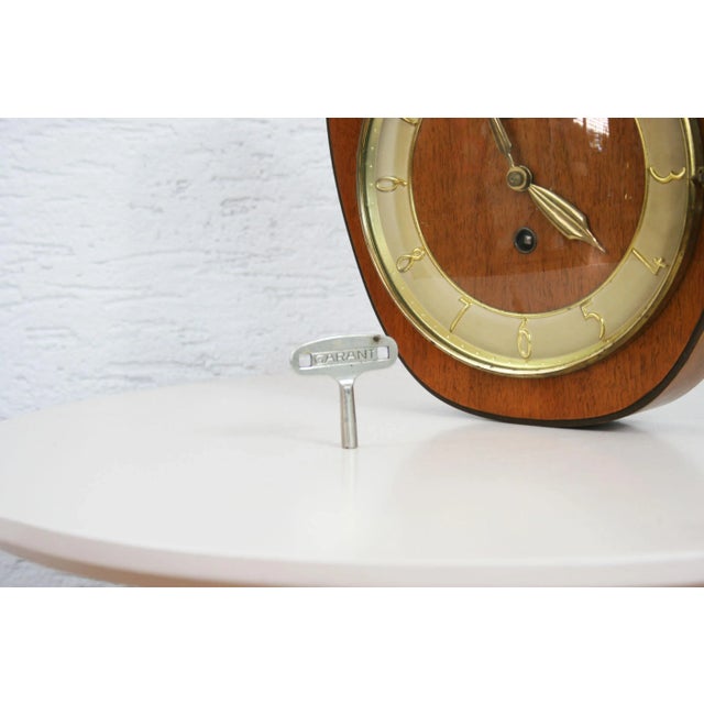 Vintage Clock from Garant Schwebe Anker For Sale - Image 6 of 7