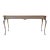 Vintage Gilt Console Table Hollywood Regency Style, Antiqued Silver and Gold For Sale
