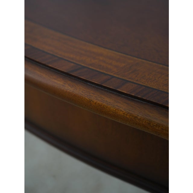 Henredon Chippendale Mahogany Dining Room Breakfast Table For Sale - Image 9 of 18