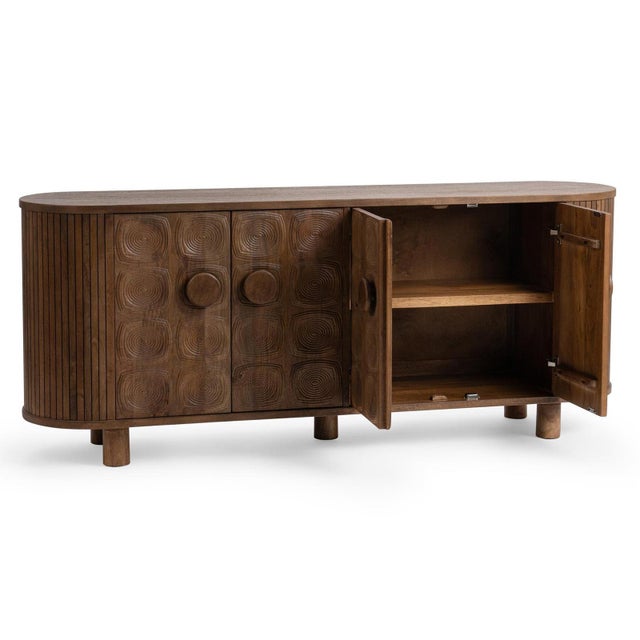 Contemporary Ravello Modern Carved Sideboard For Sale - Image 3 of 6