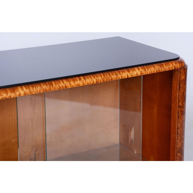 Wood Art Deco Dressing Table in Rosewood and Walnut Veneer with Mirror, France, 1920s For Sale - Image 7 of 12