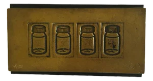 Tino Stefanoni, Pop Art Multiple: Bottles, Late 20th Century, Bronze
