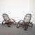 1960s Set of Italian Guinea Cane Wicker Armchairs, 1960s For Sale - Image 5 of 10