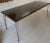 Modern Walnut and Black Stripe Dining Table For Sale - Image 10 of 10