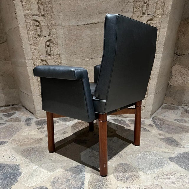 Irgsa Set of Four Armchairs Gray Mahogany Mexico City For Sale - Image 12 of 13