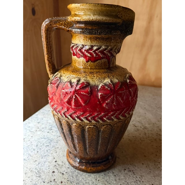 Vintage West German Fat Lava Vase, 1960 For Sale - Image 17 of 18