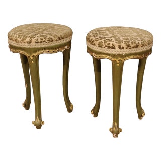 20th Century Venetian Lacquered Stools, 1960s, Set of 2 For Sale