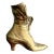 Vintage Boho Brass Victorian Boot Vase For Sale