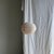 Small Japanese-Style Rattan and Natural Linen Pendant Light For Sale - Image 17 of 18