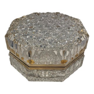 1960s Glass Octagonal Casket For Sale