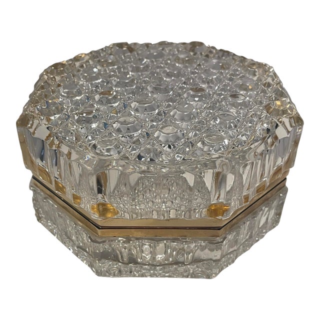 1960s Glass Octagonal Casket For Sale