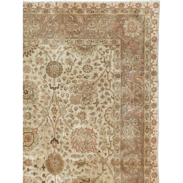 Rustic Galerie Shabab Collection Mid-20th Century Persian Tabriz Carpet For Sale - Image 3 of 10