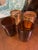 Vintage Seagram’s Scovill Barware Cups With Amber Glass Liners — Pair For Sale - Image 4 of 8
