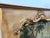 Yellow Vintage French Louis XV Style Painted and Parcel Gilt Trumeau Mirror For Sale - Image 8 of 9