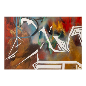 Fritz Bonner Abstraction Acrylic on Canvas