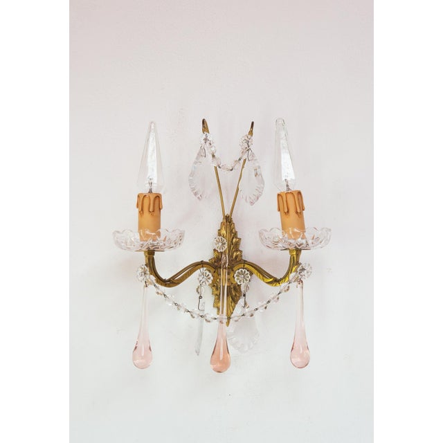 For two E14 screw-in bulbs. You can choose between pink or blue glass (as shown in the photos). European Plug (up to...
