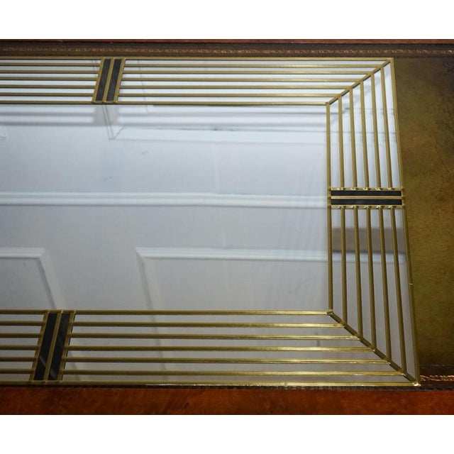 Art Deco Style Hand-Leaded Gilt Wall Mirror from Lawson Glassworks For Sale - Image 4 of 9