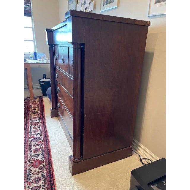 19th Century Mahogany English Butlers Chest For Sale - Image 10 of 12