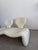 Djinn 2-Seater Sofa in Creme Bouclé by Olivier Mourgue for Airborne, 1970s For Sale - Image 12 of 13