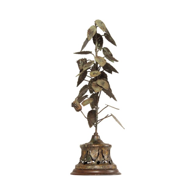 Vintage Brutalist Foliate Plant Iron Sculpture For Sale - Image 13 of 13