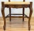 Brown Vintage French Country Rush Seat Carved Wood Chairs, a Pair For Sale - Image 8 of 10